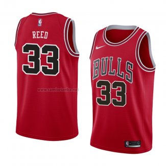 Camiseta Chicago Bulls Willie Reed #33 Icon 2018 Rojo