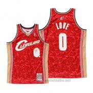 Camiseta Cleveland Cavaliers Kevin Love #0 Mitchell & Ness Rojo