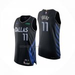 Camiseta Dallas Mavericks Kyrie Irving NO 11 Ciudad Authentic 2025-26 Negro