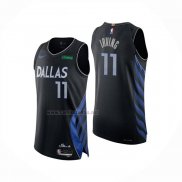 Camiseta Dallas Mavericks Kyrie Irving NO 11 Ciudad Authentic 2025-26 Negro