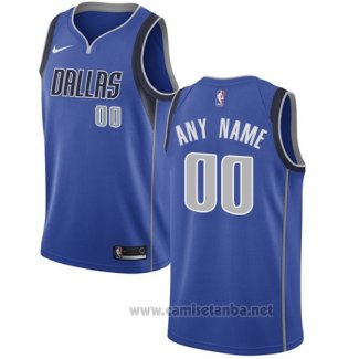 Camiseta Dallas Mavericks Personalizada 17-18 Azul