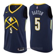 Camiseta Denver Nuggets Will Barton #5 Ciudad 2017-18 Azul