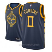 Camiseta Golden State Warriors Demarcus Cousins #0 Ciudad 2018-19 Azul