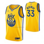 Camiseta Golden State Warriors James Wiseman #33 Statement 2020 Amarillo