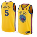 Camiseta Golden State Warriors Kevon Looney Ciudad 2017-18 Oro