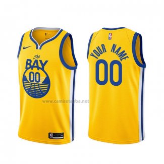 Camiseta Golden State Warriors Personalizada Statement 2019-20 Oro