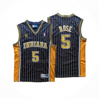 Camiseta Indiana Pacers Jalen Rose NO 5 Azul