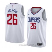 Camiseta Los Angeles Clippers Angel Delgado #26 Association 2018 Blanco