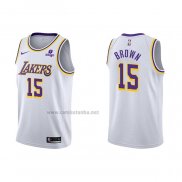 Camiseta Los Angeles Lakers Jabari Brown #15 Association 2021-22 Blanco