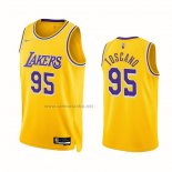 Camiseta Los Angeles Lakers Juan Toscano-Anderson #95 75th Anniversary Icon 2021-22 Amarillo