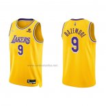 Camiseta Los Angeles Lakers Kent Bazemore #9 75th Anniversary 2021-22 Amarillo