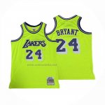 Camiseta Los Angeles Lakers Kobe Bryant NO 24 Mitchell & Ness 2007-08 Verde