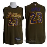 Camiseta Los Angeles Lakers Lebron James #23 Nike Verde