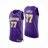 Camiseta Los Angeles Lakers Luka Doncic NO 77 Statement Authentic 2025-26 Violeta