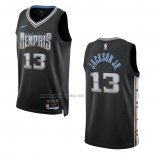 Camiseta Memphis Grizzlies Jaren Jackson JR. #13 Ciudad 2022-23 Negro