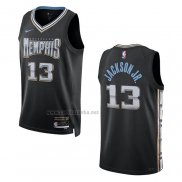 Camiseta Memphis Grizzlies Jaren Jackson JR. #13 Ciudad 2022-23 Negro