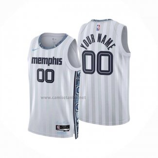 Camiseta Memphis Grizzlies Personalizada Ciudad 2025-26 Blanco