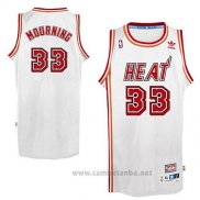 Camiseta Miami Heat Alonzo Mourning #33 Retro Blanco