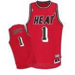 Camiseta Miami Heat Chris Bosh #1 Retro Rojo