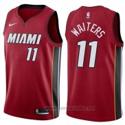 Camiseta Miami Heat Dion Waiters #11 Statement 2017-18 Rojo