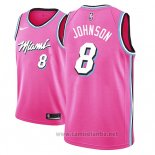 Camiseta Miami Heat Tyler Johnson #8 Earned 2018-19 Rosa