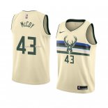 Camiseta Milwaukee Bucks Brandon Mccoy #43 Ciudad 2018 Crema