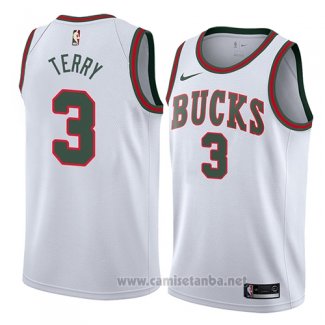 Camiseta Milwaukee Bucks Jason Terry #3 Classic 2018 Blanco