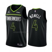 Camiseta Minnesota Timberwolves Jaylen Nowell #4 Statement 2022-23 Negro