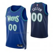 Camiseta Minnesota Timberwolves Personalizada Ciudad 2021-22 Azul