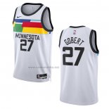 Camiseta Minnesota Timberwolves Rudy Gobert #27 Ciudad 2022-23 Blanco