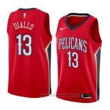 Camiseta New Orleans Pelicans Cheick Diallo #13 Statement 2018 Rojo