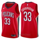 Camiseta New Orleans Pelicans Dante Cunningham #33 Statement 2017-18 Rojo