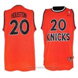 Camiseta New York Knicks Allan Houston #20 Retro Naranja