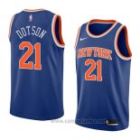 Camiseta New York Knicks Damyean Dotson #21 Icon 2018 Azul