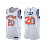 Camiseta New York Knicks Kevin Knox #20 Statement Blanco