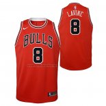 Camiseta Nino Chicago Bulls Zach Lavine #8 Icon Rojo