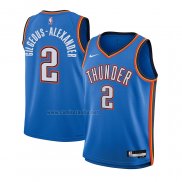 Camiseta Nino Oklahoma City Thunder Shai Gilgeous-Alexander #2 Icon Azul