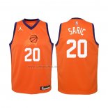 Camiseta Nino Phoenix Suns Dario Saric #20 Statement 2020-21 Naranja