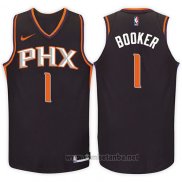 Camiseta Nino Phoenix Suns Devin Booker #1 Statement 2017-18 Negro