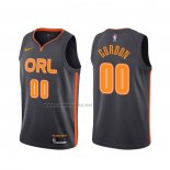 Camiseta Orlando Magic Aaron Gordon #00 Ciudad 2019-20 Negro