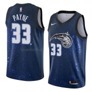 Camiseta Orlando Magic Adreian Payne #33 Ciudad 2018 Azul