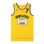 Camiseta Pelicula Jugoplastika Kukoc #7 Amarillo