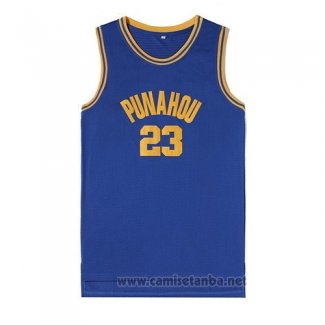 Camiseta Pelicula Punahou Obama #23 Azul