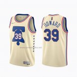 Camiseta Philadelphia 76ers Dwight Howard #39 Earned 2020-21 Crema