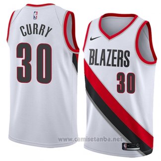 Camiseta Portland Trail Blazers Seth Curry #30 Statement 2018 Blanco