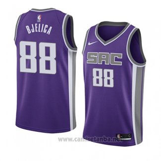 Camiseta Sacramento Kings Nemanja Bjelica #88 Icon 2018 Violeta