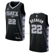 Camiseta San Antonio Spurs Malaki Branham #22 Statement 2022-23 Negro