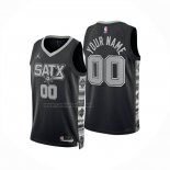 Camiseta San Antonio Spurs Personalizada Statement 2024-25 Negro