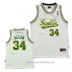 Camiseta Seattle SuperSonics Ray Allen #34 Historic Blanco