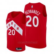 Camiseta Toronto Raptors Dewan Hernandez #20 Earned Rojo